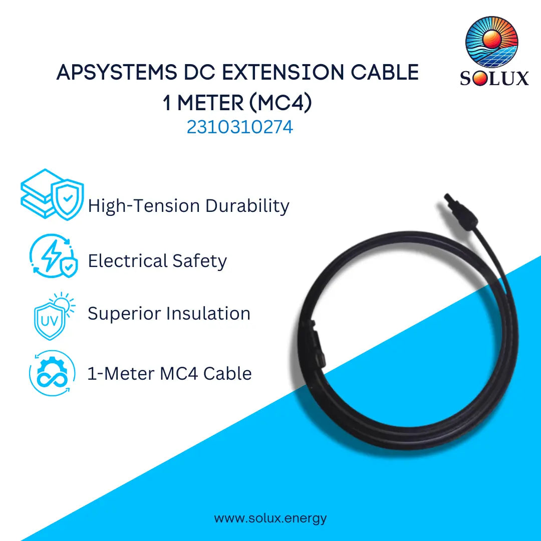 This is an image of APsystems 2310310274 DC Extension Cable 1 Meter (MC4)